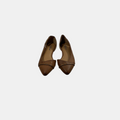 brown flats on a white background
