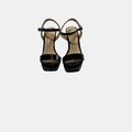 The Patent Ankle Strap Wedge Sandal by Journee