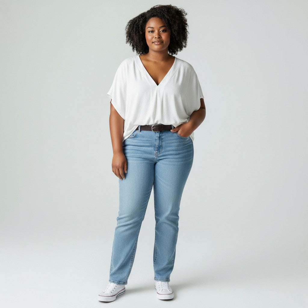 The Cloud Drape V-Neck Dolman Top by ODDI