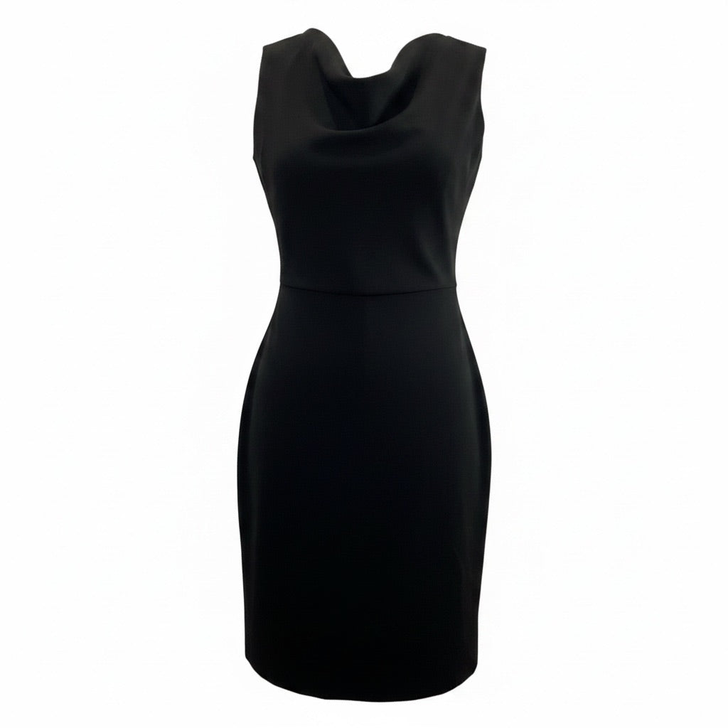 Black dress on a white background